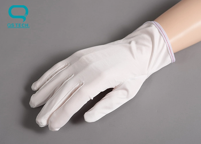Industrial Clean Room Contamination Control Low Particle Microfiber Woven Work Glove