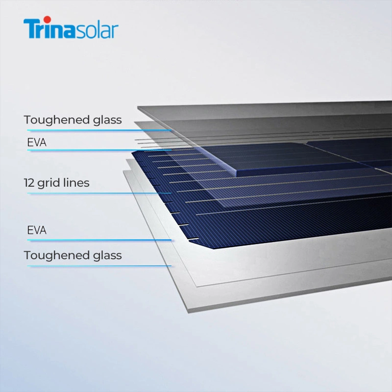 Trina 485-510W Solar Mono 540W 550W Half Cut Cell monocristallin Panneau solaire avec certificats TUV/ce