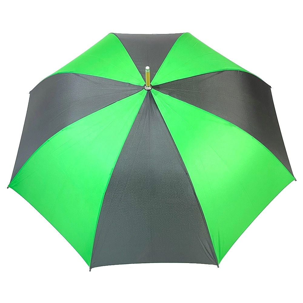 Cheap Custom Windproof Multi Color Fiber Frame Pongee Fabric Rubber Coated J Shape Handle Auto Open Golf Straight Umbrella