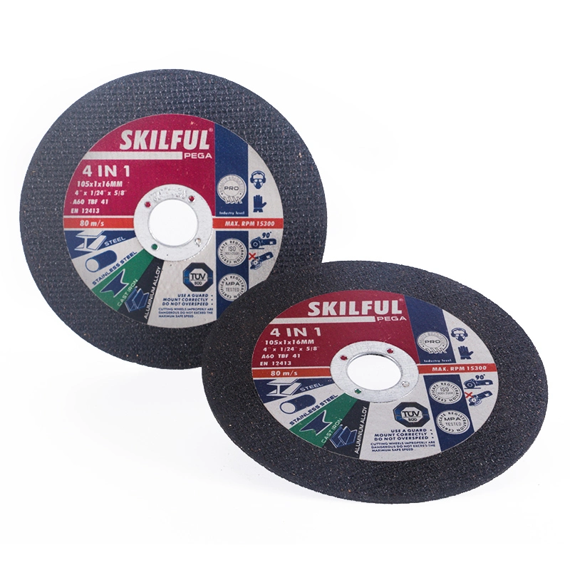 Skilful 105X1X16mm Inox Cutting Discs for Rubber