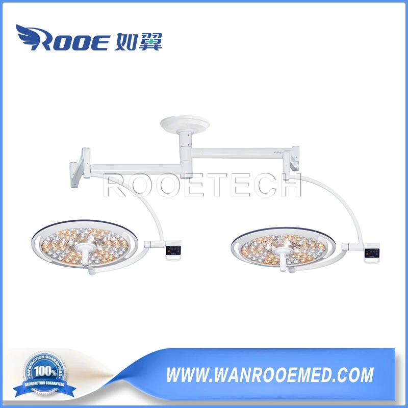 En el techo de la cirugía médica Shadowless LED Lámpara quirúrgica de la luz de quirófano, sala de operación para