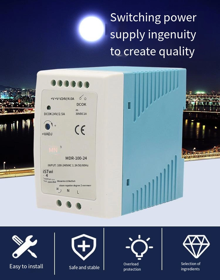 DIN Rail Original Factory Switching Power Supply Mdr-30-12V Power Supply