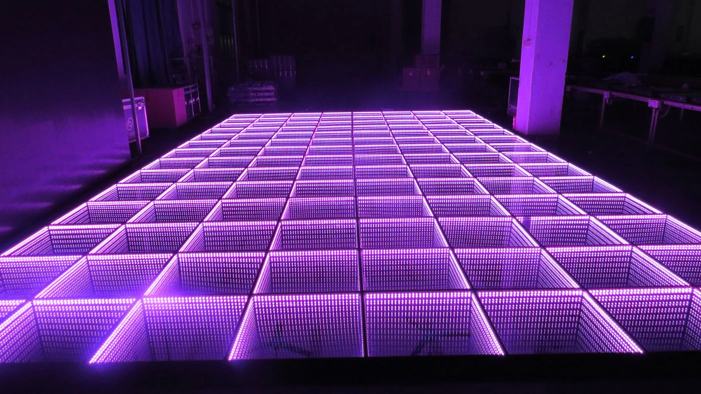 2022 Best Selling LED Wireless Magnetic Mirror DMX Disco Dance Floor Tiles