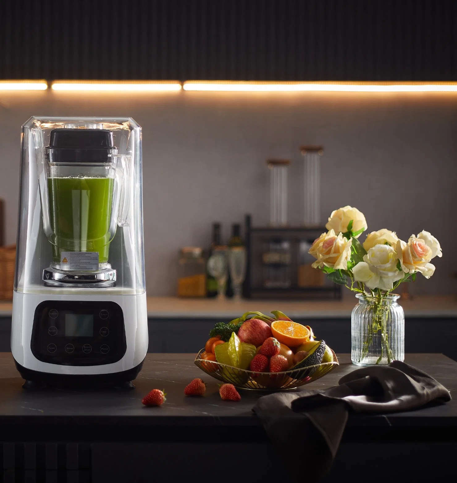 1680W 1.2L professionnel à usage intense Smoothie Bar Blender boisson congelés Meuleuse centrifugeuse Accueil tout en un appareil de cuisine avec sans BPA Jar Vente chaude