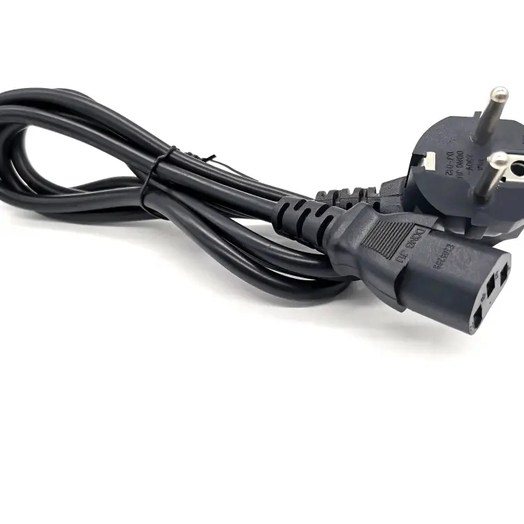 VDE Approval European 3 Pin Power Cord with C13 Wire Tail End H03VV-F H05VV-F