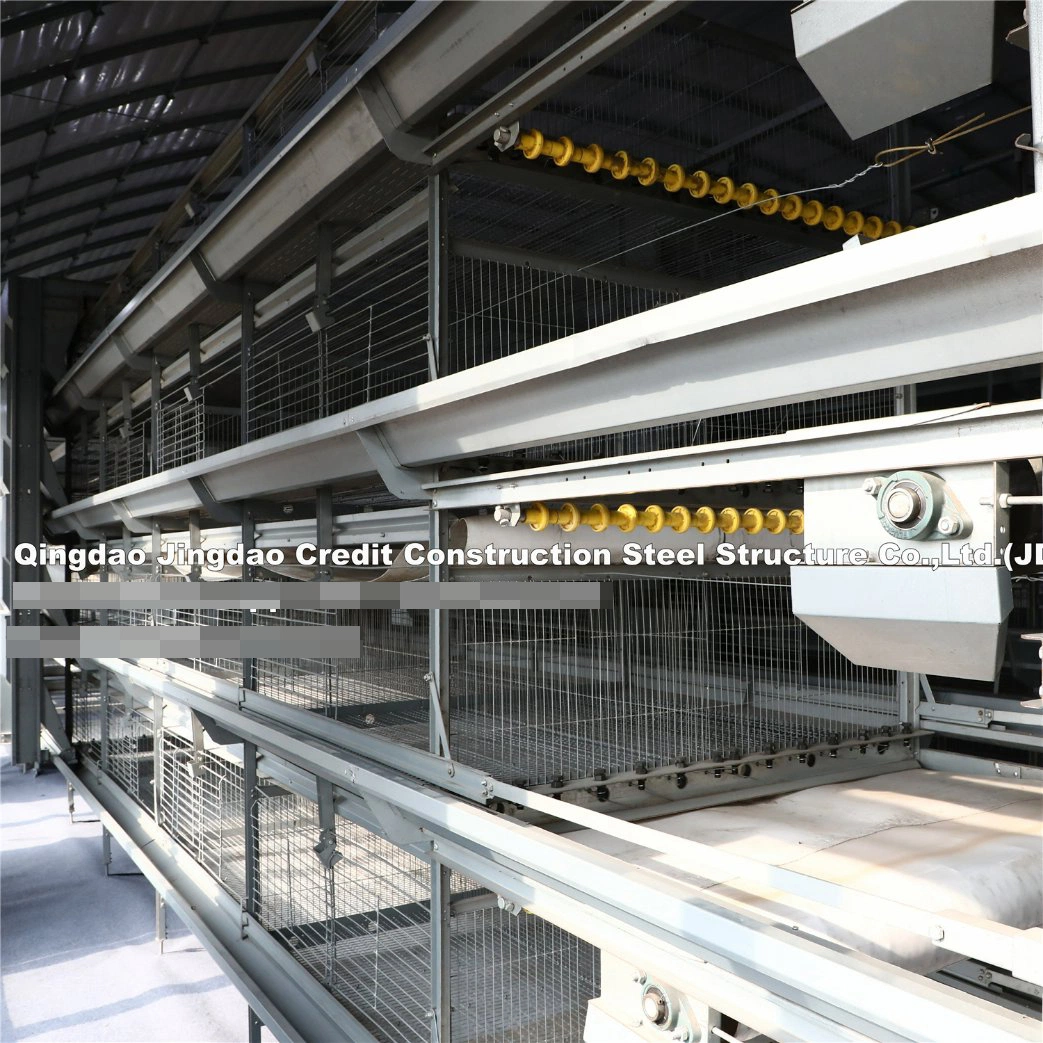 Quality Assurance Prefabricated Prefab Galvanized Light Truss Door Style Steel Structure Design Chicken Cage Poultry Shed Farms