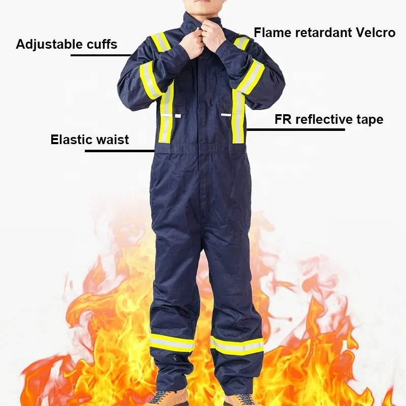 88%Cotton 12% Nylon 7oz 10cal/Cm3 Arc Flash Protective Ultrasoft En11612 Flame Resistant Coverall Fr Coat Uniform Workwear