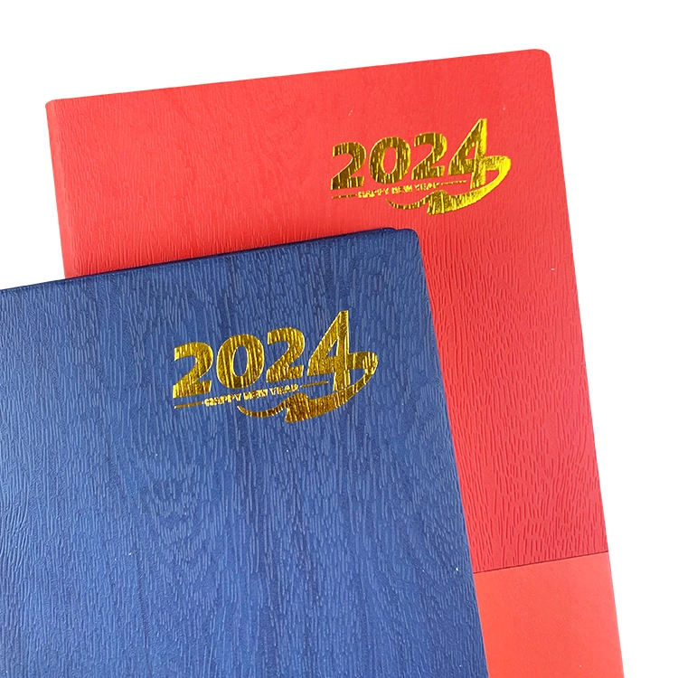 Wholesale Customized Leather Diary Journals Soft Cover Notebook Planners 2024 Dairy