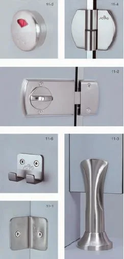 Zinc Aloy Baño WC cubículo hardware accesorio