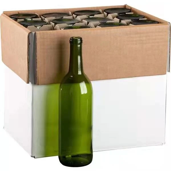 750ml Champagne Green Bordeaux Wine Bottle with Cock Lid