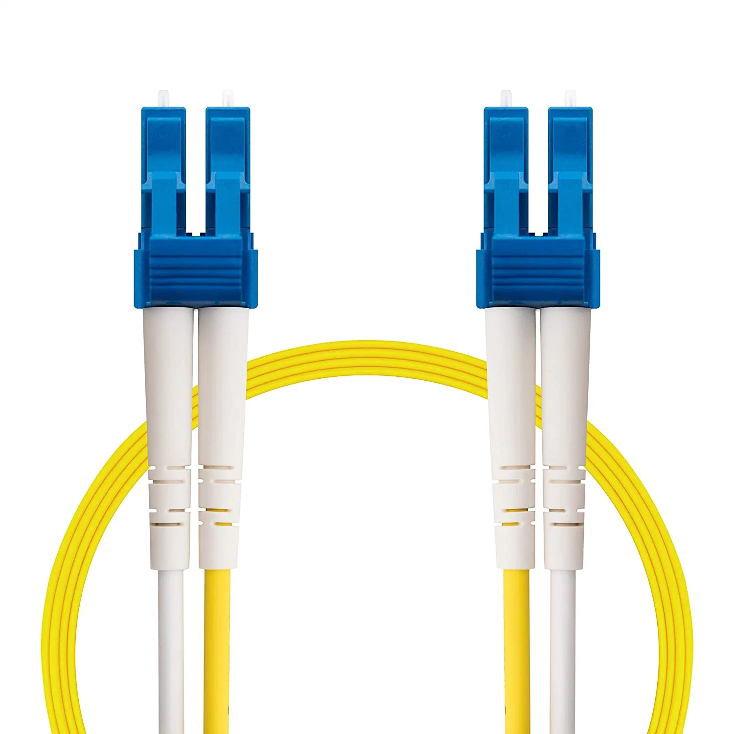 Optics Fiber Cable Duplex Single Mode Lcu Lcu Plenum Zipcord OS2 Yellow 3 Mts