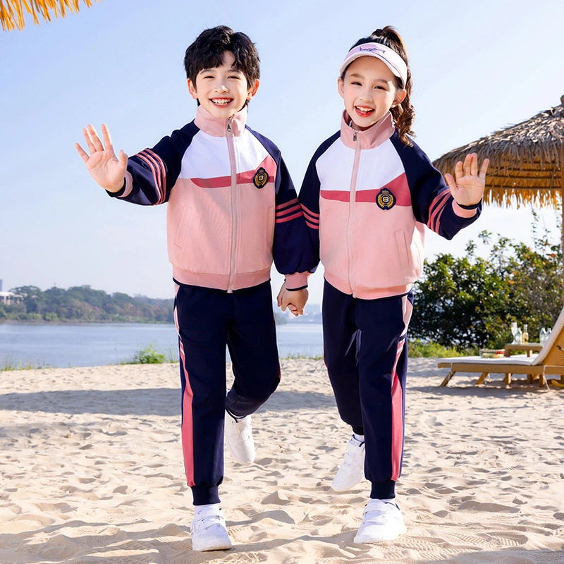 High School Uniform Designs for Low Price Spring Kids Sport Apparel