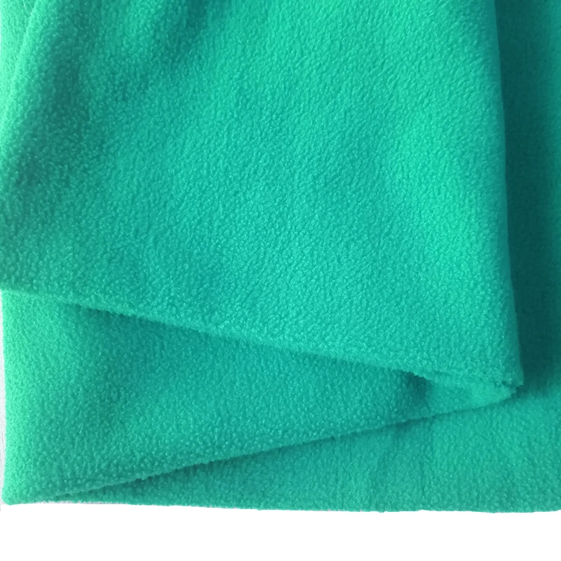 100% Polyester Anti-Pill Solid Polar Fleece Fabric Double Brushed Fabric