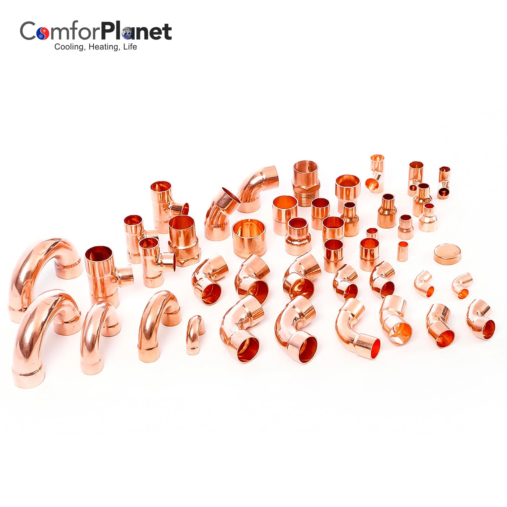 Refrigeration Copper Pipe Tube Copper Slip Coupling Copper Fitting Coupling for Air Conditioning