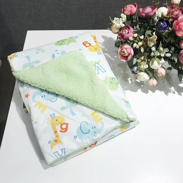 Baby Bed Sheet Warm Blankets Bath Wrap Swaddle Animal Printed Baby Blanket