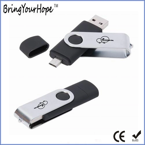 Custom Logo Printing 2,0 3,0 Mobile OTG USB Flash Disk Im Blister-Paket