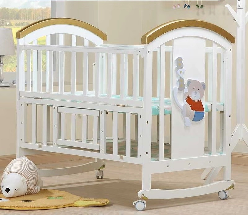 Высококачественная горячая продажа Деревянная свинг Детская кровать крэдл для Новорожденные