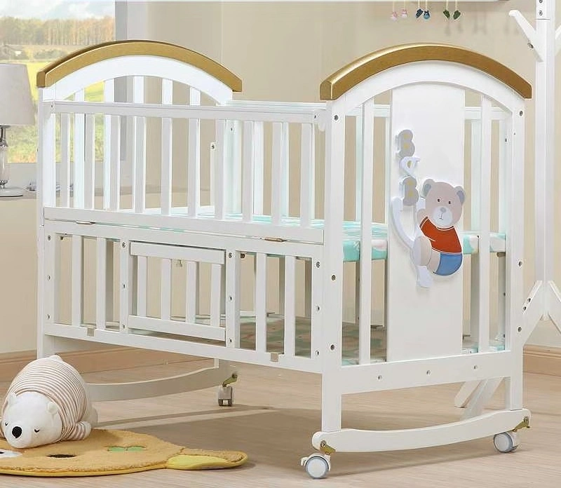 High quality/High cost performance  Hot Sale Wooden Swing Baby Bed Cradle for Newborn Kids