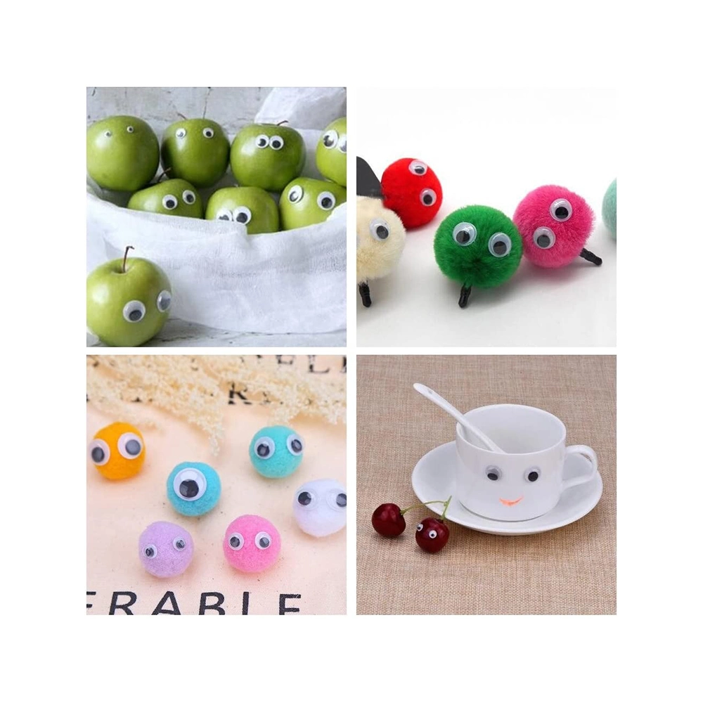 Cn2036-0557 conjuntos de fuentes de la artesanía Artesanía Creativa proyectos DIY Arte 500PC Asst Googly Eyes, muy adecuado para niños estilo plástico