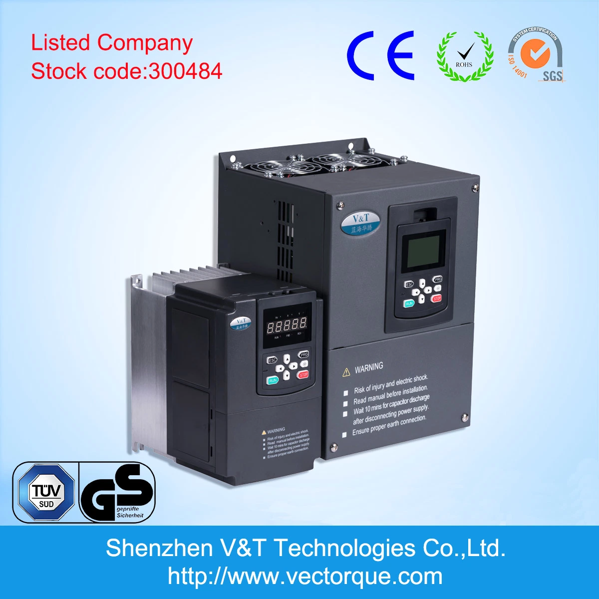 V&T V9 110kw V/F Vector Torque Control with Encoder Feedback VFD