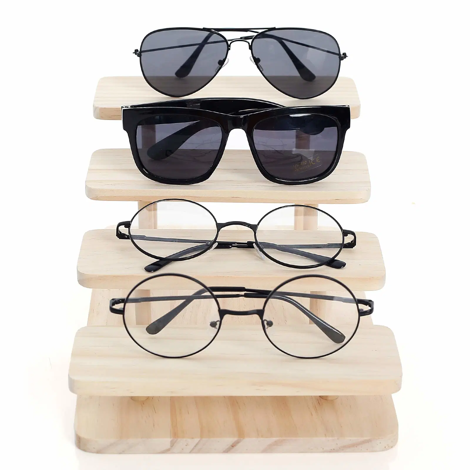 Wooden Sunglasses Stand Glasses Display Showcase Eyewear Display Furniture Optical Shop Design