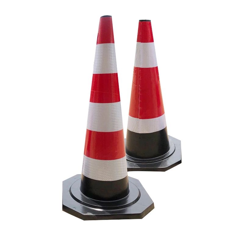 Colored Orange White Plastic Rubber PVC Traffic Safety Cone