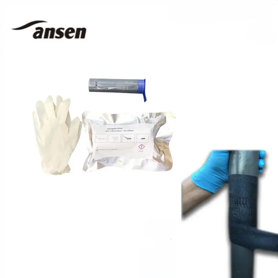 Ansen Fiberglass Repair vendaje cinta tubo Fix Water Line y. Kit de reparación de fugas de penetración de tuberías