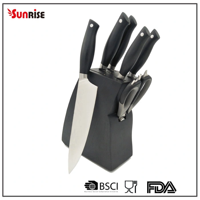 Yangjiang OEM ODM Cookware Kithenware Stainless Steel Kitchen Knife 7PCS