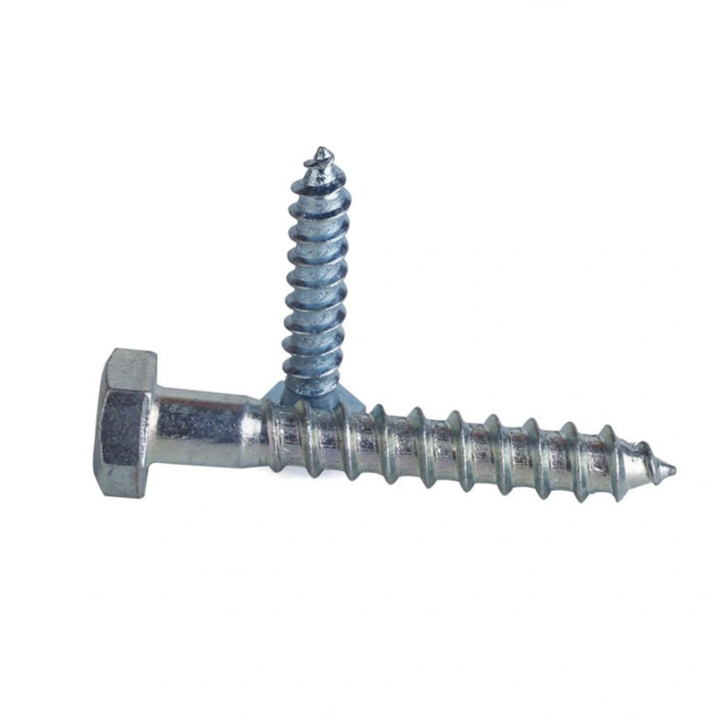 DIN 571 Zinc Plated Hexagon Head Wood Screw