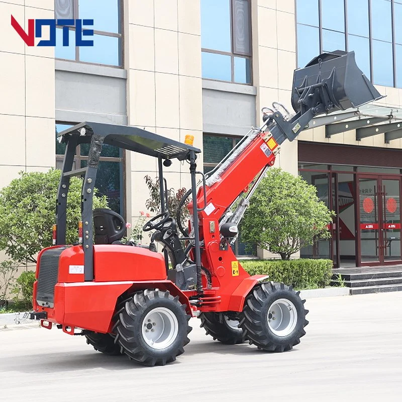 CE 800kg Portable Micro New Mining Compact Garden EPA Farm Bucket Electric Wheel Loader Machine