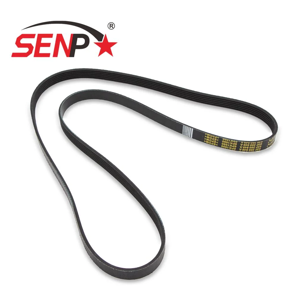 Senp Hot Sale German Auto Parts V-Ribbet Belt 03f260849A for VW Audi A1 A3 2006- Drive Belt High quality/High cost performance Car Engine Parts for Selling 03f260849