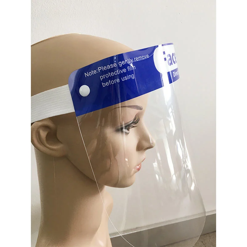 ODM OEM transparente máscara de protección facial de mascotas desechable aislamiento ordinario Protector impermeable de alta calidad con esponja