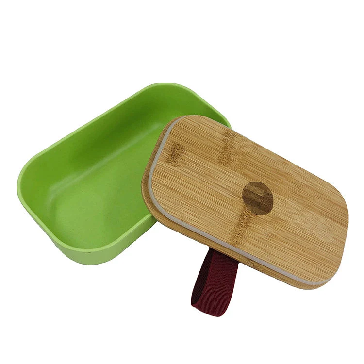 Bamboo Fiber Rice Box Bamboo Lunch Lunch Bento Box House Is Convenient for Home -Style Lunch Box