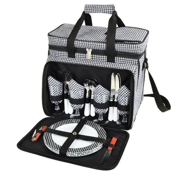 Cooler Picnic Bag Outdoors Insulated Picnic Basket Set