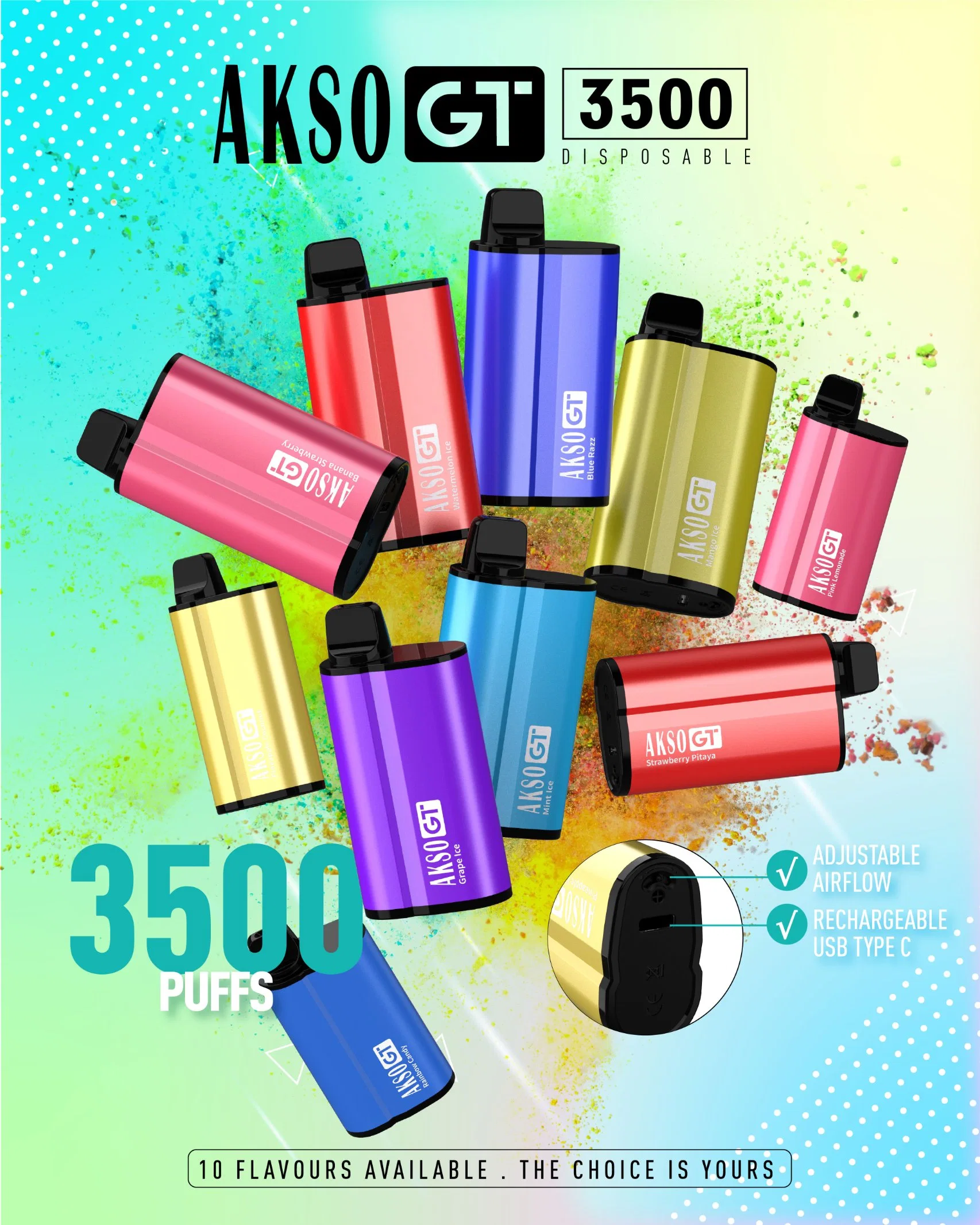 Hot Sales cigarrillos electrónicos Igets Disposable Bar Pod 3500 Puffs VAPE Bar 30 E Juice Puff Bar desechable VAPE in Calidad Suprior y Precio más bajo