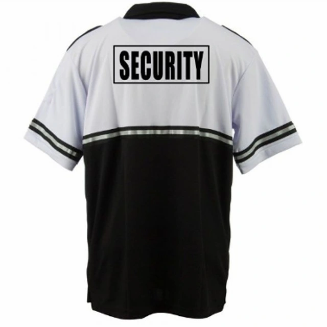 Wholesale/Supplier Custom Short Sleeve Polo T Shirt Reflective Stripes Security Safety Guard Uniforms Polo Shirts for Mens