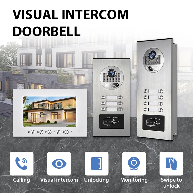 Gate Intercom Systems Video Door Phone with Camera Doorbell