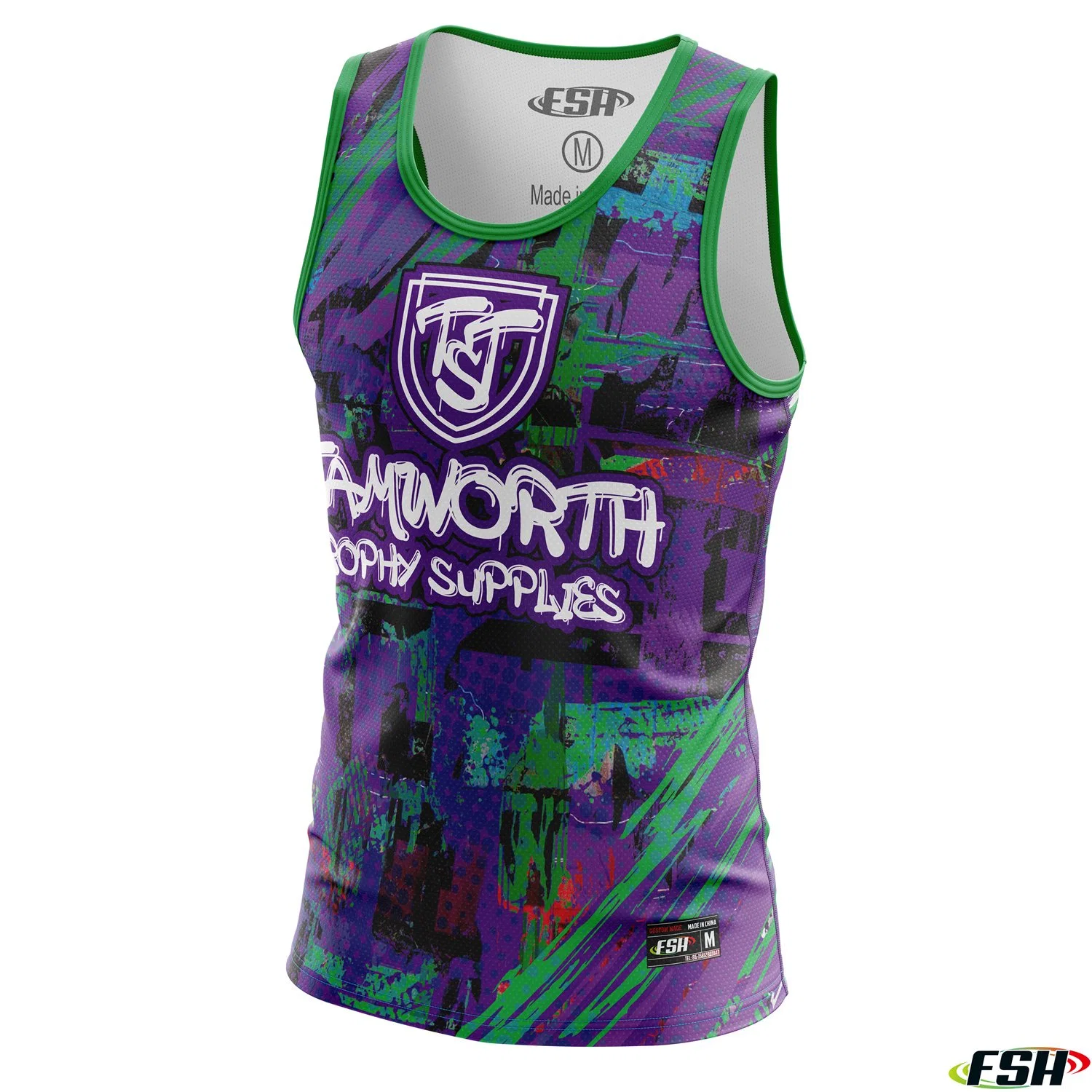 New Design High Quality Custom Made Full Sublimation Print Breathable Round Neck Training Shirt Basketball Jersey