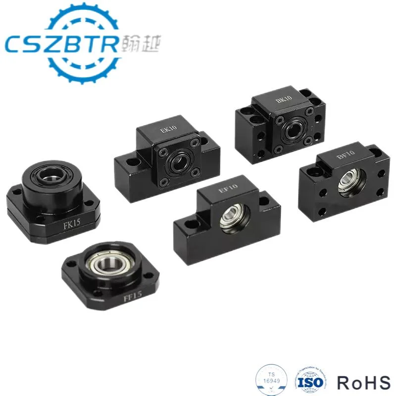 Piezas de máquinas CNC unidad de apoyo montado en el husillo de bolas BK20 BF20 Ballscrew mecanizado final fija/cojinetes laterales compatibles