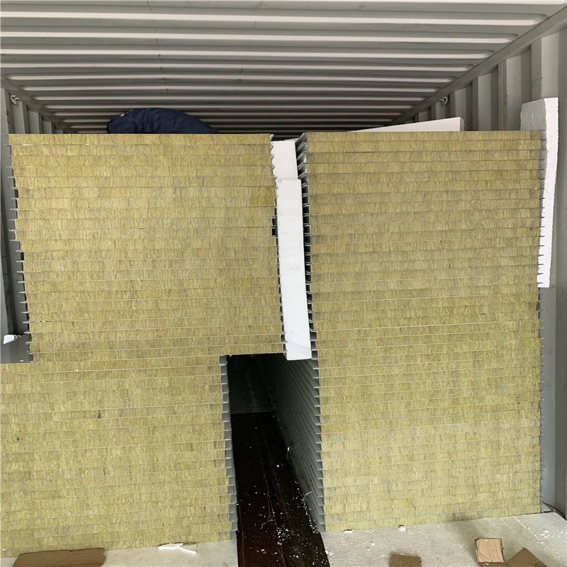 Fire Resistant Rockwool Sandwich Panel Mineral Wool Composite Rock Wool Insulation Board