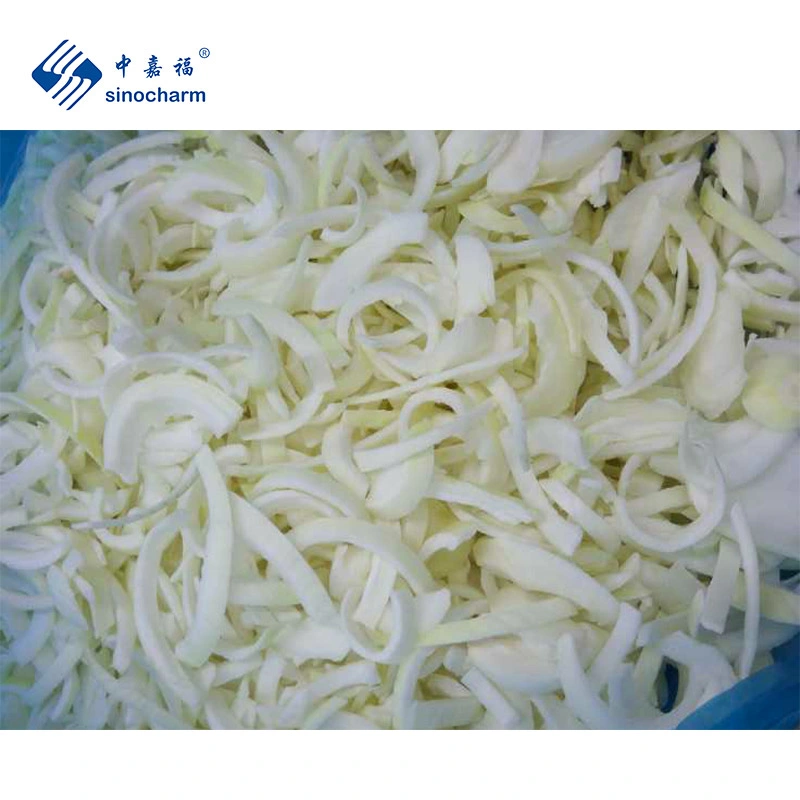 Sinocharm Brc-a Approved IQF White Onion Strips Suppliers Frozen Onion Strips