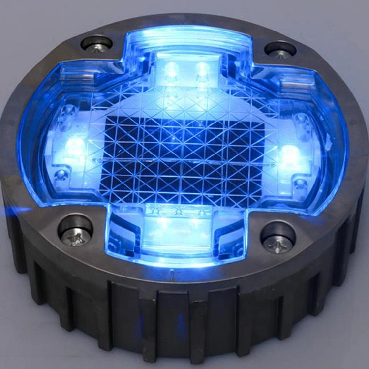 Embedded Type Round Solar LED Lighting Aluminium Road Stud