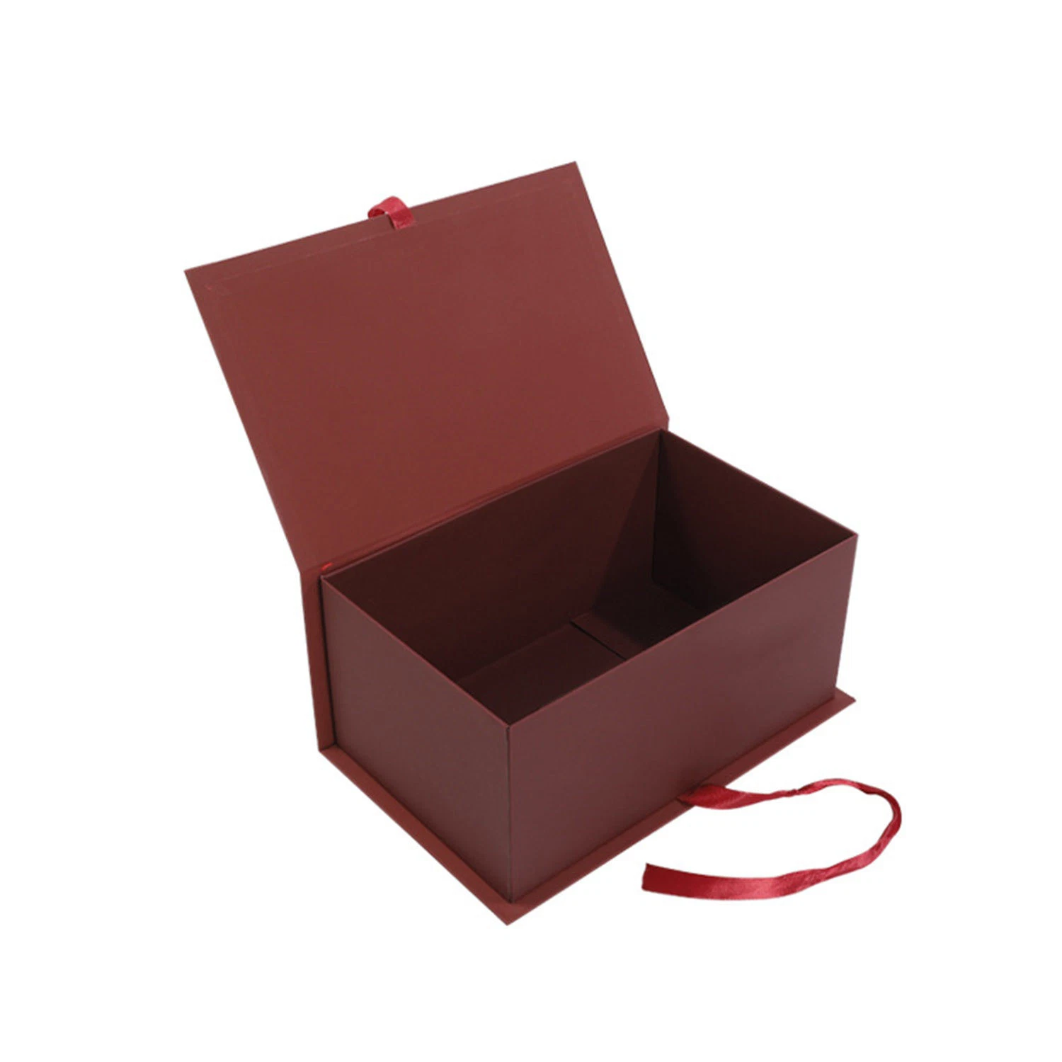 Customized Design Hot Stamping Art Paper Packing Box with Ribbon Bow