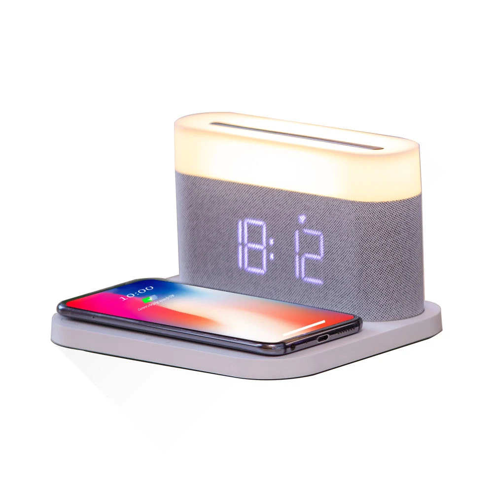 New Product Ideas Fast Wireless Charger with Digital LED Clock 3 in 1 Wireless Charger with Alarm Clock