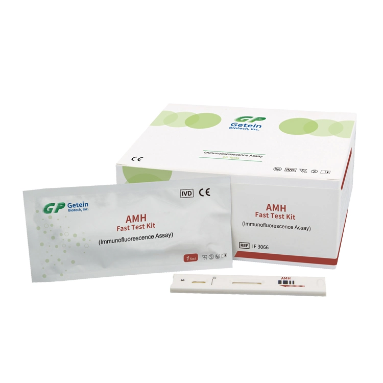 Amh Hormone Schnelltest-Kit Für Klinische Analyse Instrument Fluoreszenz Immunoassay