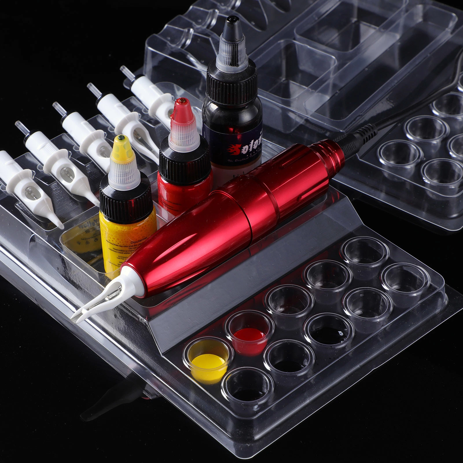 Tattoo Ink Plastic Tray for Cartridge Needle Holder Tattoo Plate Trays