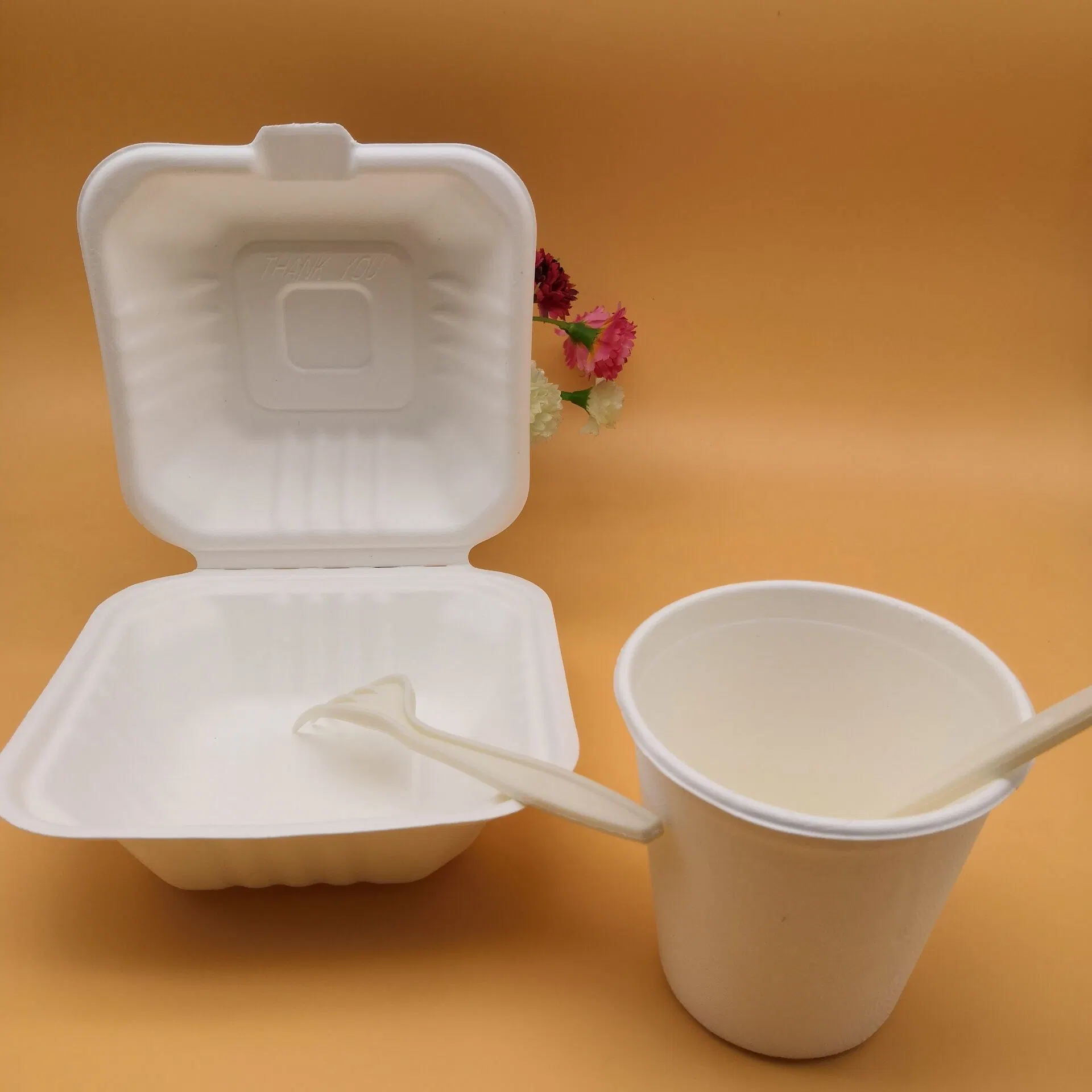 High Quality Sugarcane Paper Disposable Decorative 12oz Glass Cup Product