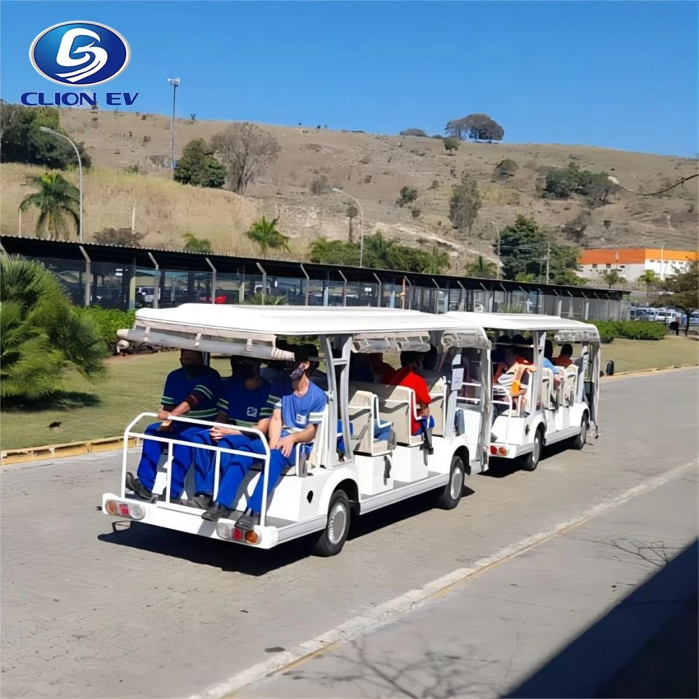 China OEM Scenic Spot Electric Low Speed Sightseeing Vehicle Bus