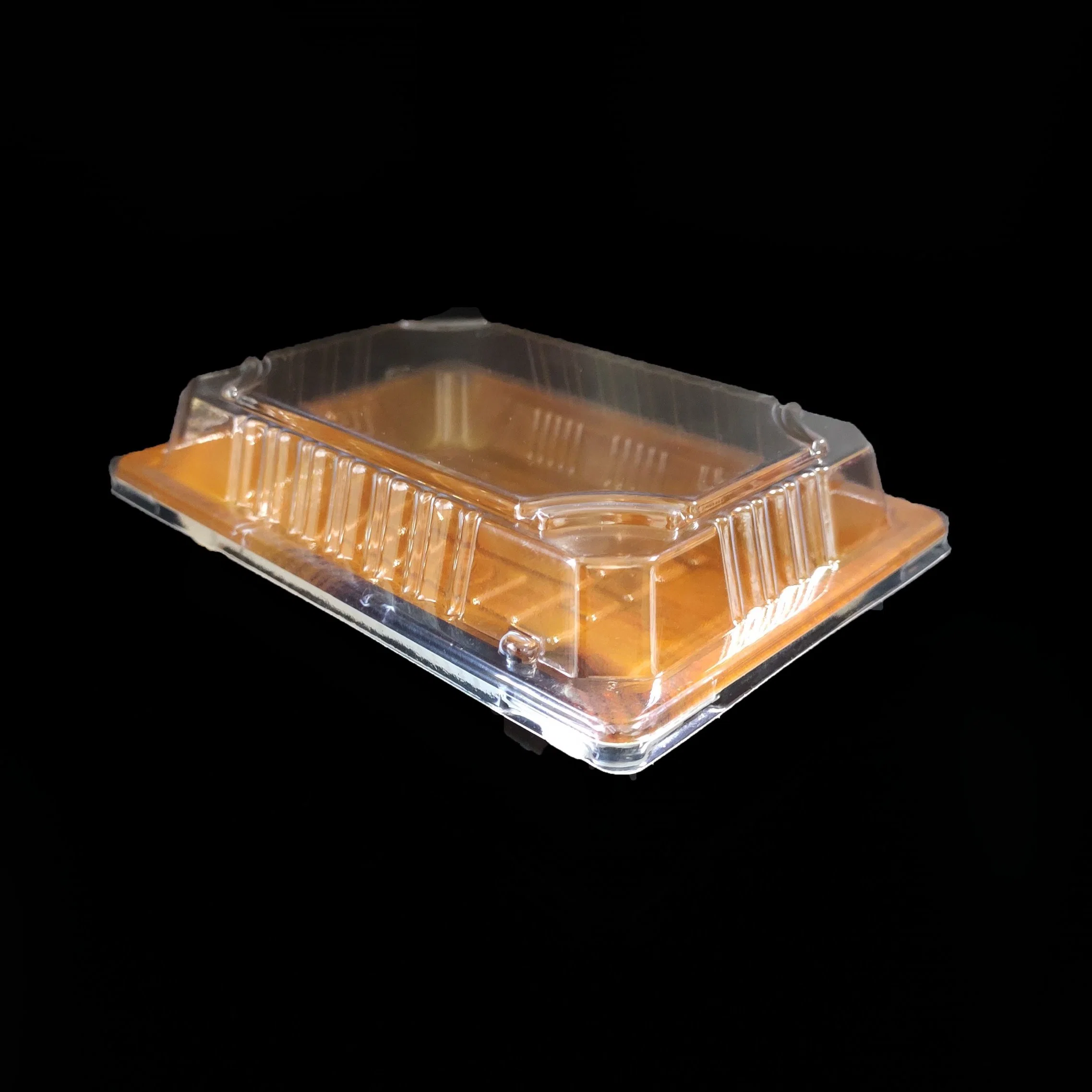 Manufacturer Sushi Foods Packaging Disposable Plastic Sushi/Bread/Cake/snack Container With Lid