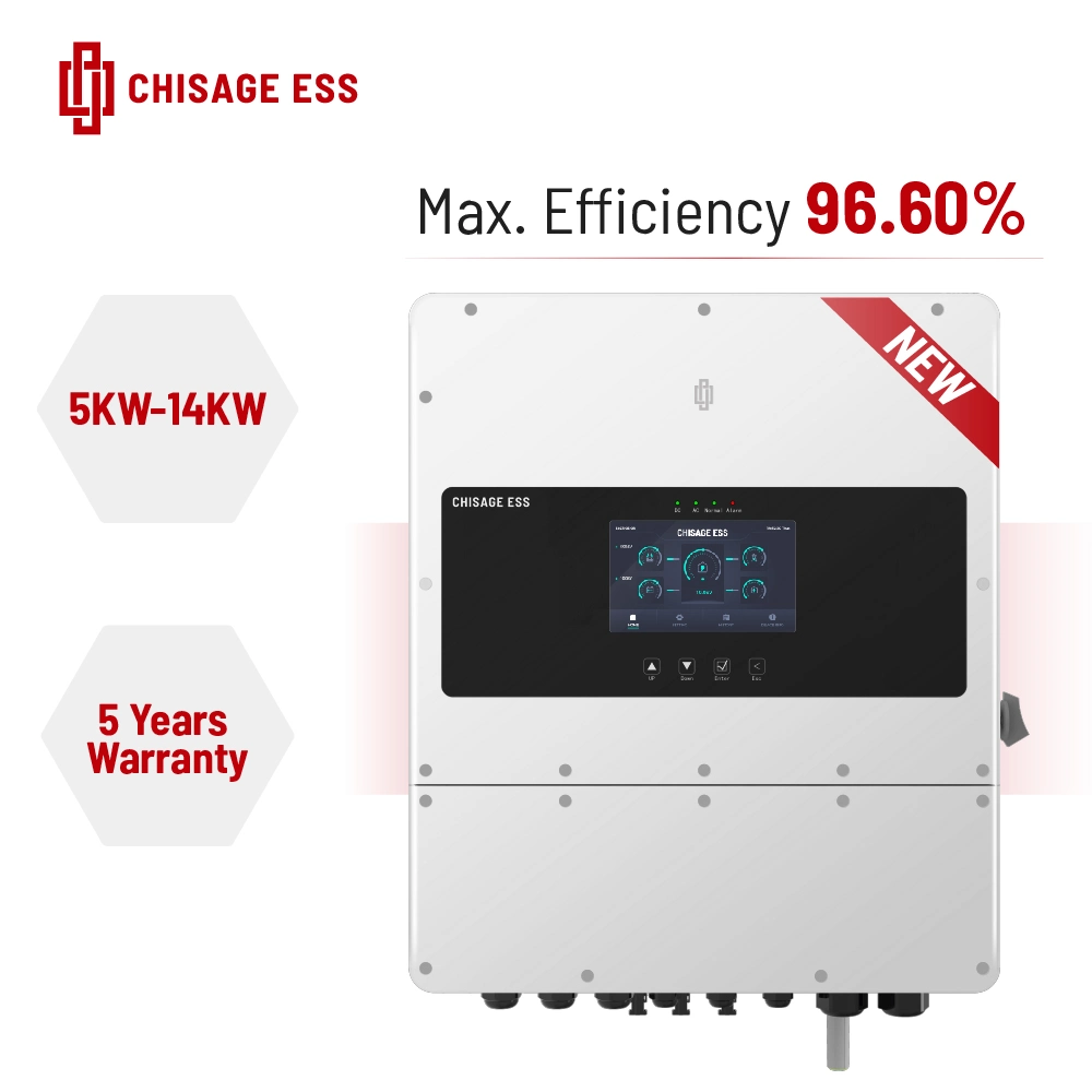 Oversae Warehouse 5kw 6kw 8kw 10kw 12kw Three Phase on and off Grid Solar Power Hybrid Inverter